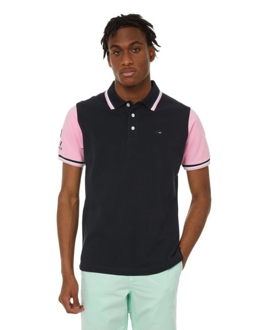Polo inscriptions en coton Eden Park pour homme en coloris Noir