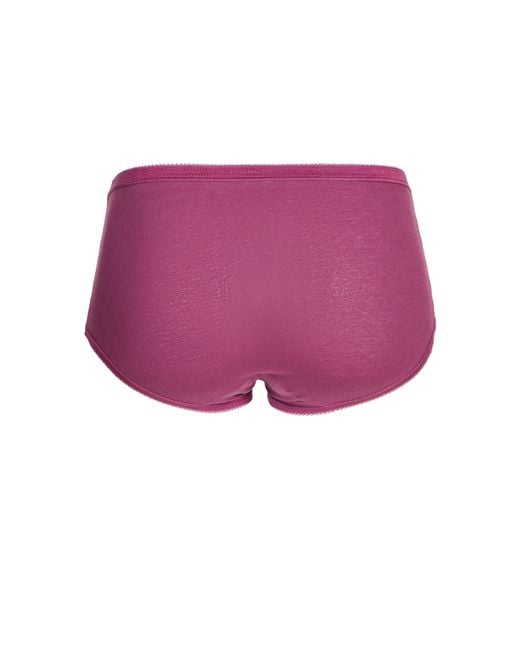 Lot de 4 culottes en coton Sloggi en coloris Purple