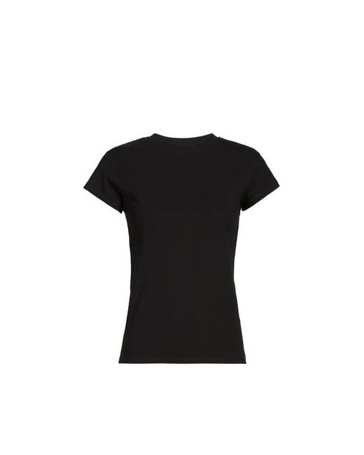 T-Shirt Uni À Col Rond TOPSHOP en coloris Black