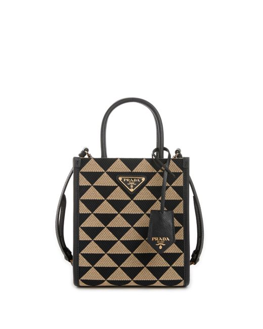 prada jacquard micro bag