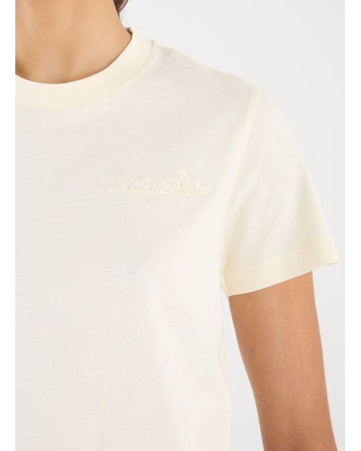 T-shirt en coton Moncler en coloris Natural