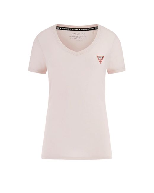 T-shirt en coton Guess en coloris Pink