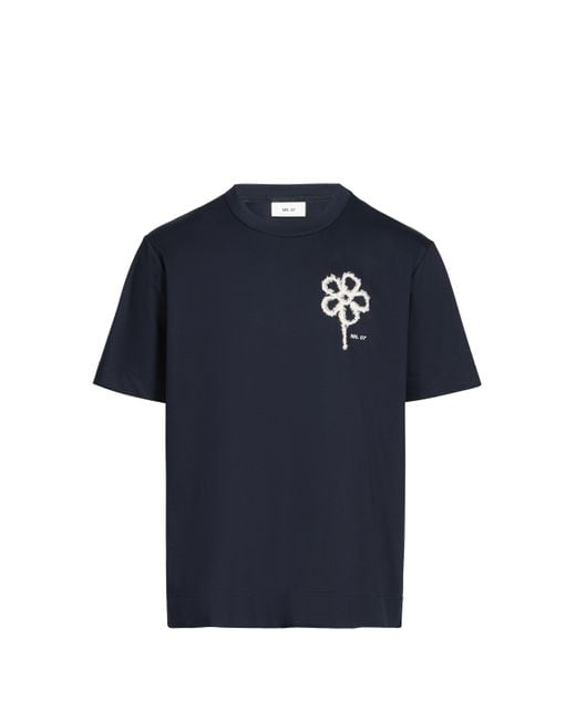 T-shirt col rond en coton NN07 pour homme en coloris Blue