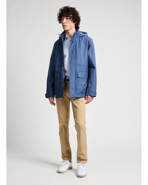 Veste coupe-vent imperméable Aigle pour homme en coloris Blue