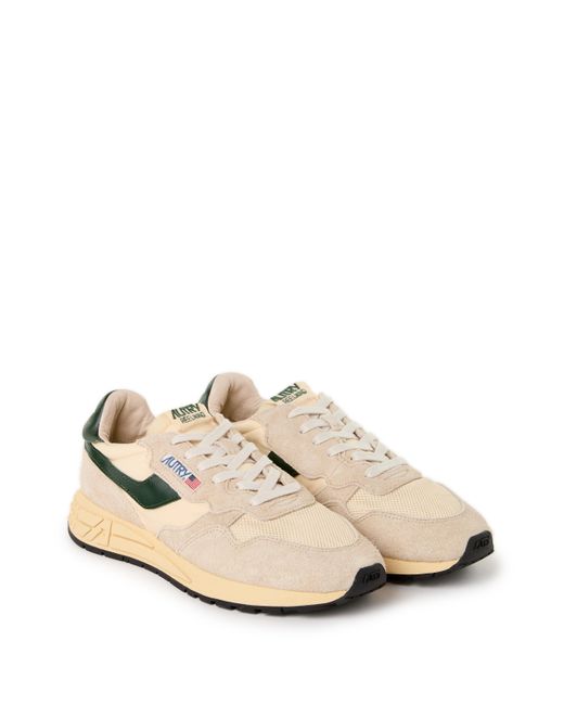 Baskets bi-matière crantées Autry pour homme en coloris White