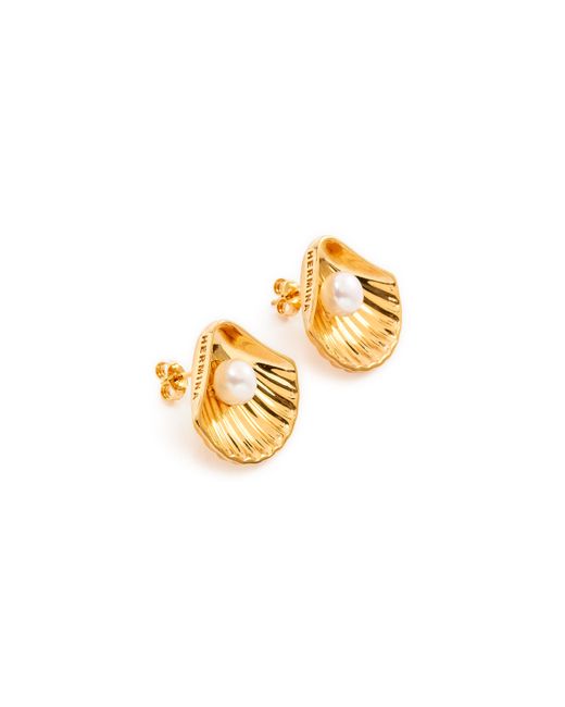 Boucles d'oreille Kochyli Hermina Athens en coloris Metallic