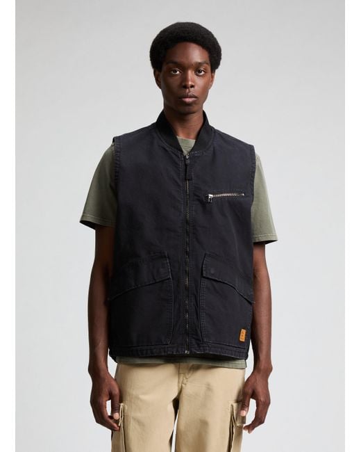 Veste sans manches en coton Timberland pour homme en coloris Black