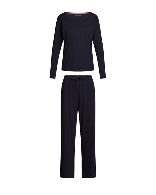 Ensemble de pyjama en coton Tommy Hilfiger en coloris Blue