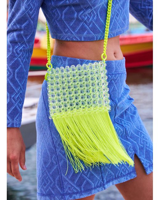 Jupe En Jacquard Monogramme Koche en coloris Blue