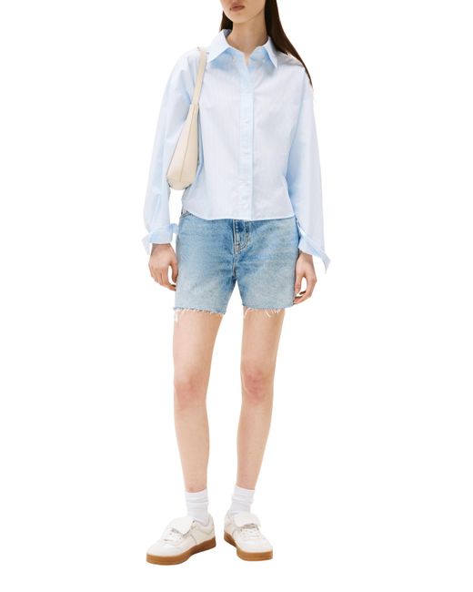 Chemise courte en coton Tommy Hilfiger en coloris White