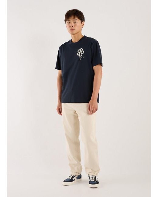 T-shirt col rond en coton NN07 pour homme en coloris Blue