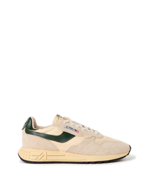 Baskets bi-matière crantées Autry pour homme en coloris White