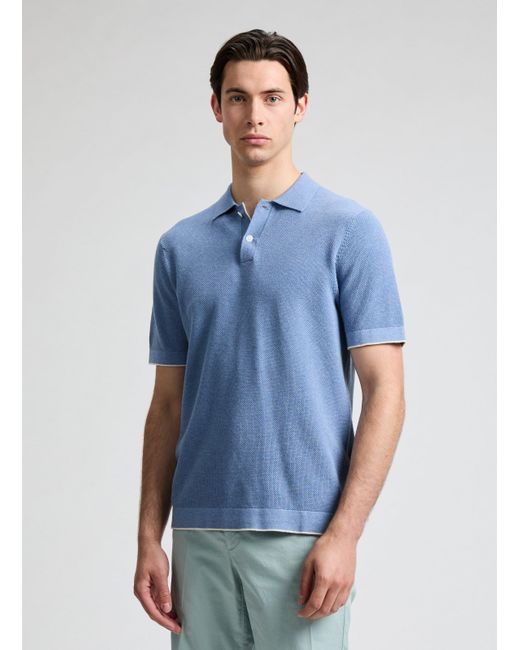 Polo en coton Hackett pour homme en coloris Blue