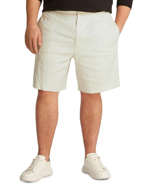 Short droit en lin mélangé Calvin Klein pour homme en coloris Natural