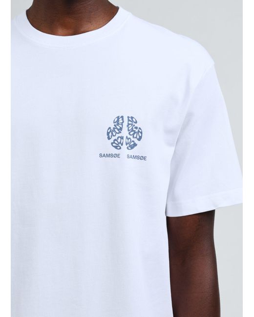 T-shirt en coton Samsøe & Samsøe pour homme en coloris White