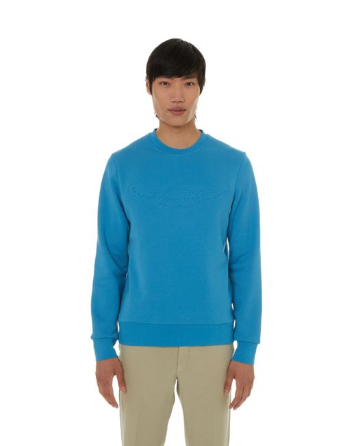 Sweatshirt à logo Hackett pour homme en coloris Blue