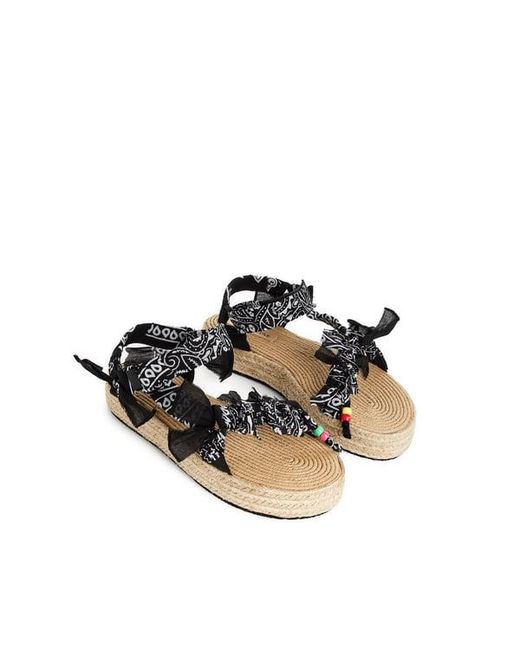 Sandales Bandana Trekky Raphia ARIZONA LOVE en coloris White