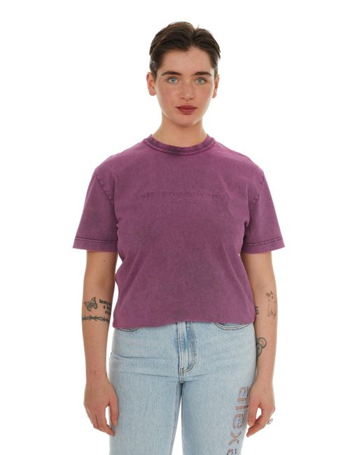 T-shirt oversize en coton Alexander Wang en coloris Purple