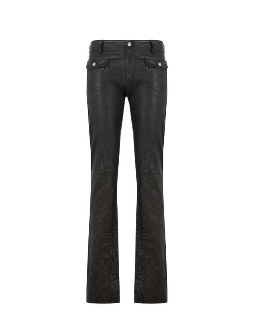 Zadig & Voltaire Crushed-effect Leather Trousers in Black | Lyst UK