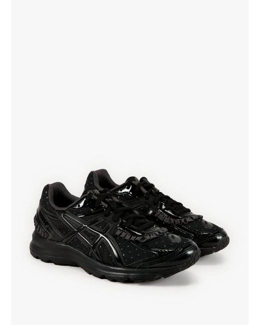 Baskets Crantées En Cuir Mélangé Asics en coloris Black