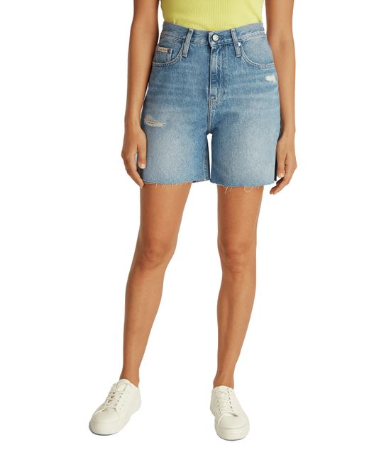 Short en jean Calvin Klein en coloris Blue
