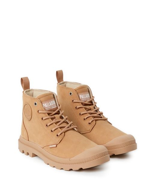 Bottines en daim Palladium en coloris Natural