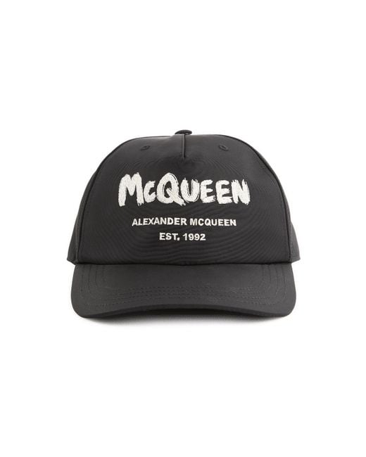 Casquette à logo Alexander McQueen pour homme en coloris Black