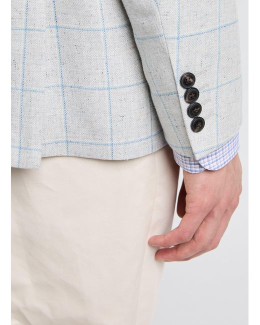 Veste de tailleur en soie et laine Hackett pour homme en coloris Gray