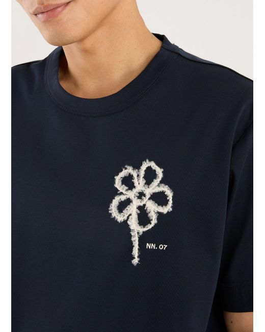 T-shirt col rond en coton NN07 pour homme en coloris Blue