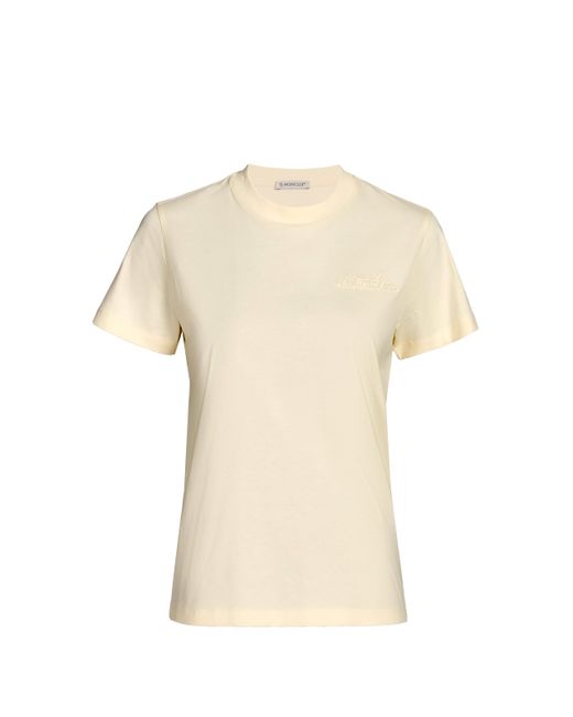 T-shirt en coton Moncler en coloris Natural