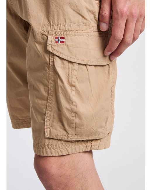 Bermuda en coton Napapijri pour homme en coloris Natural