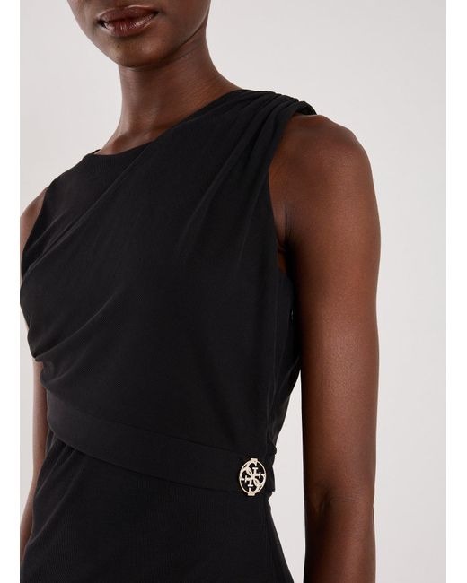 Robe midi en maille Guess en coloris Black