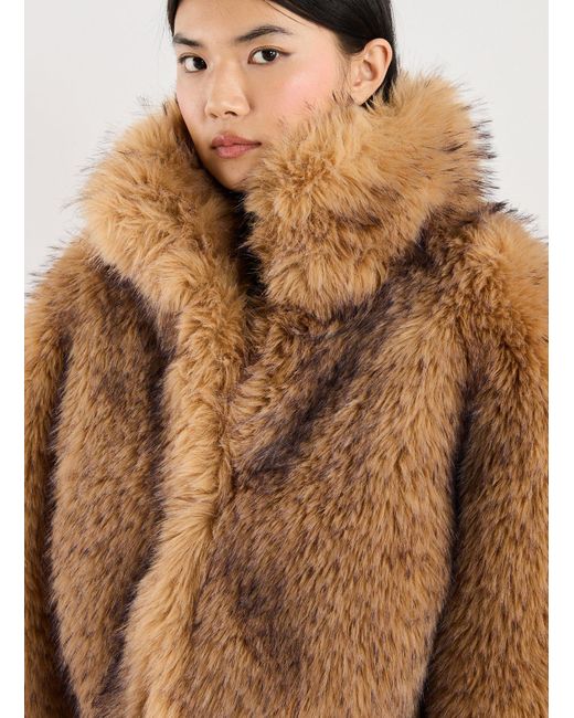 Veste col montant en fourrure ROTATE BIRGER CHRISTENSEN en coloris Natural