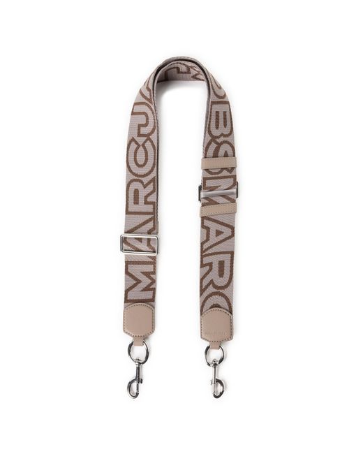 Bandoulière The Outline Logo Webbing Strap Marc Jacobs en coloris White
