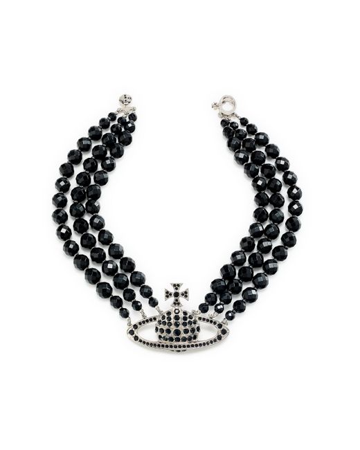 Collier Messaline 3 rangs Vivienne Westwood pour homme en coloris Black