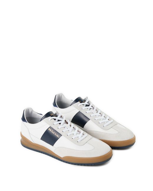 Baskets basses en cuir Paul Smith pour homme en coloris White