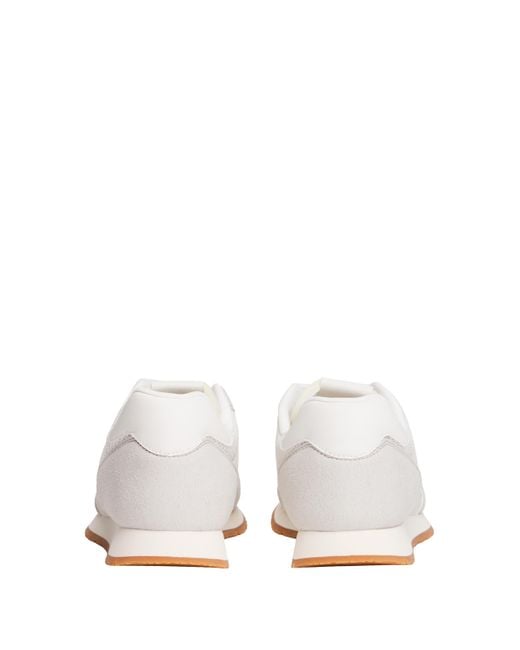 Baskets multitextures Tommy Hilfiger pour homme en coloris White