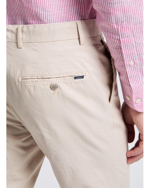 Pantalon chino slim en coton Hackett pour homme en coloris Natural