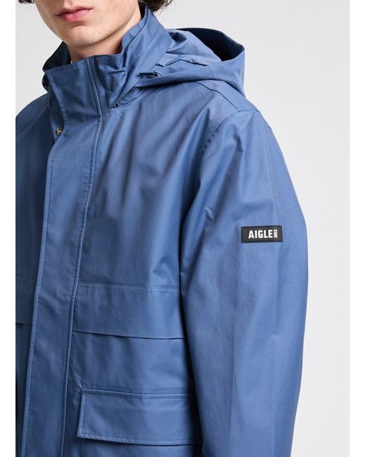 Veste coupe-vent imperméable Aigle pour homme en coloris Blue