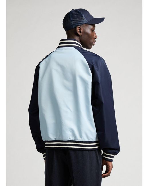 Bomber à logo Guess pour homme en coloris Blue
