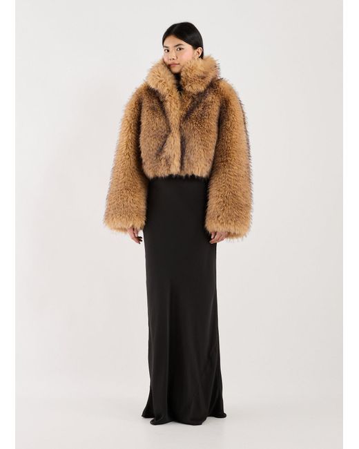 Veste col montant en fourrure ROTATE BIRGER CHRISTENSEN en coloris Natural
