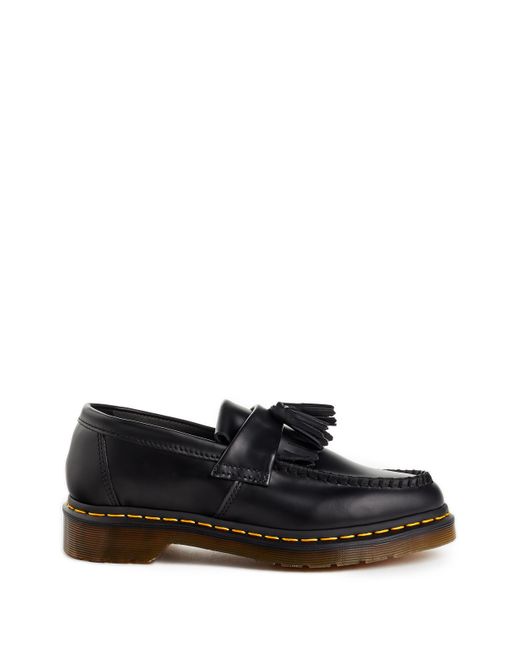 Adrian Yellow Stitch Leather Loafers Dr. Martens en coloris Black