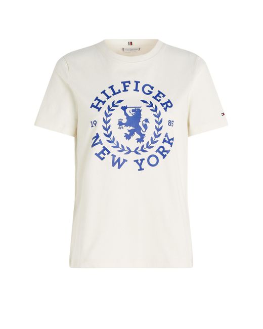 T-shirt à logo Tommy Hilfiger en coloris White