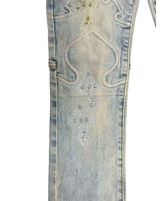 GUAPI Faded Cross Denim V2 Jeans in Gray for Men | Lyst