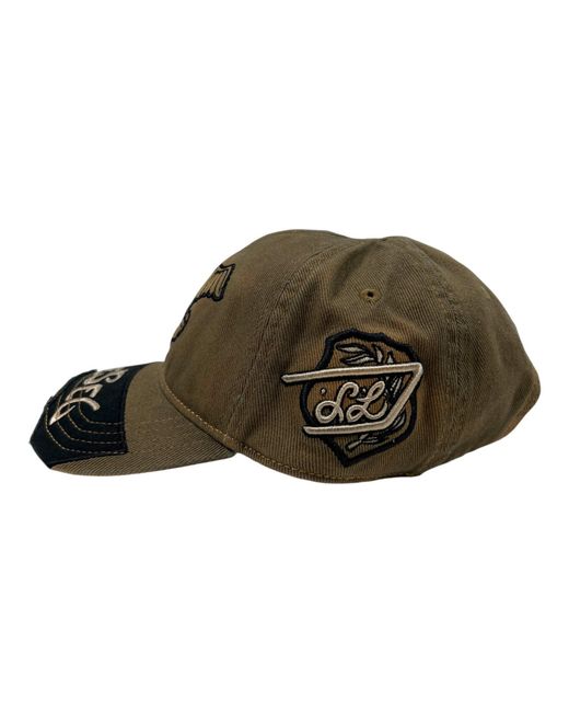 DIESEL Green C Patchy Hat Mustard for men