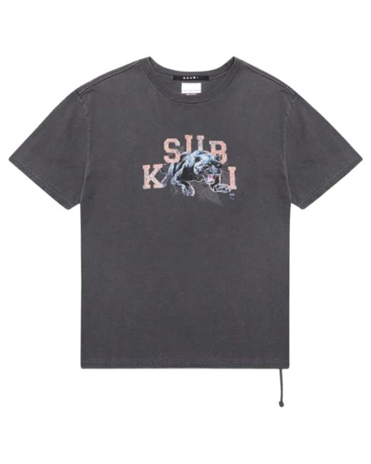 Ksubi Gray Apex Biggie Ss Tee Faded for men