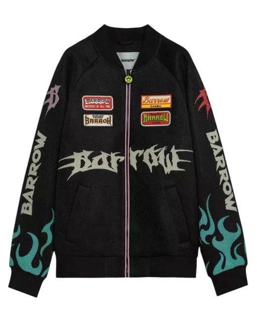 Barrow Black S6Bwuabo026 Mesh/Nylon Jacket for men