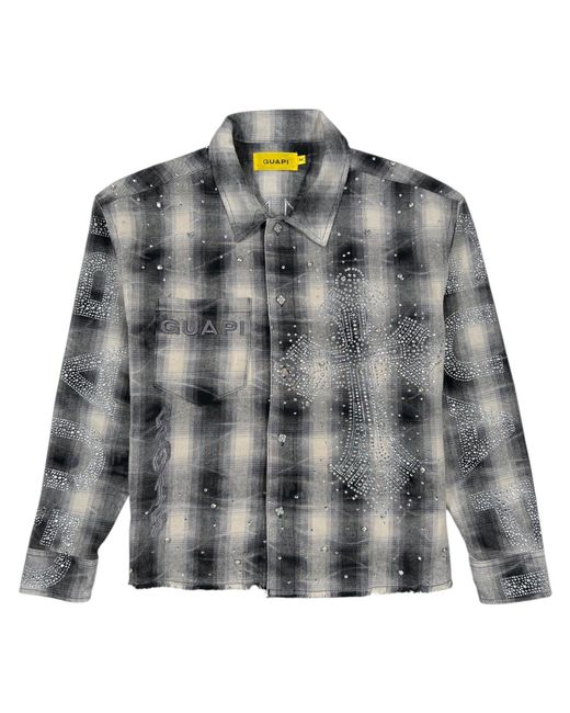 GUAPI Gray Cloud Cross Flannel for men