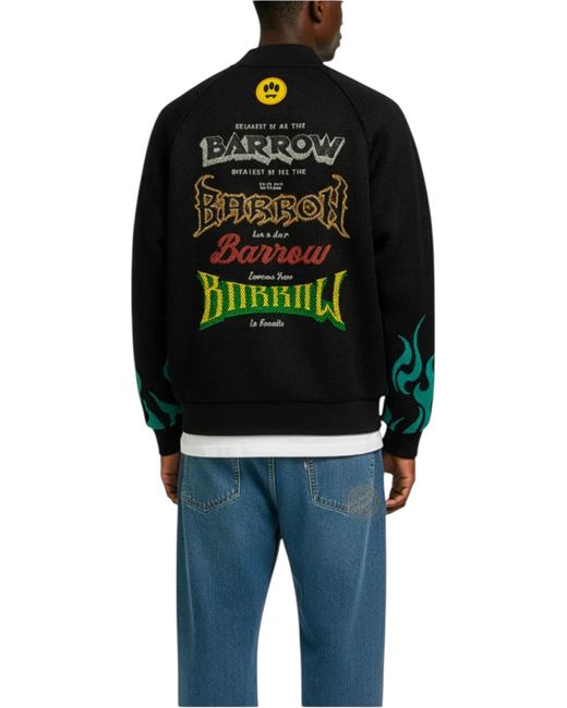 Barrow Black S6Bwuabo026 Mesh/Nylon Jacket for men