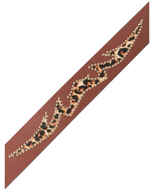 GUAPI Brown Emblem Belt for men